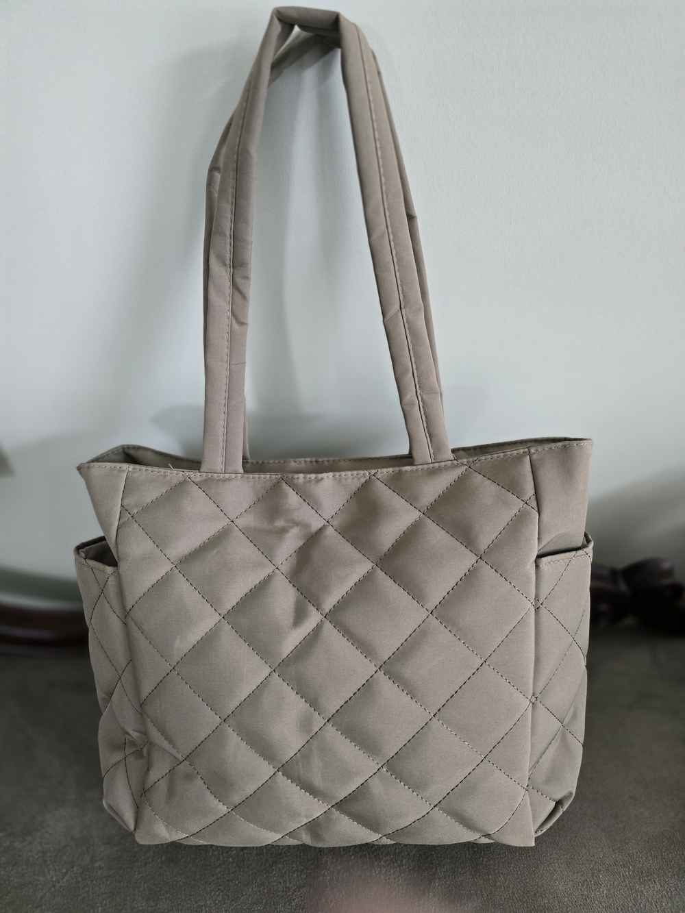 Source Unknown Quilted Tote in Army Green